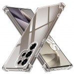 L&auml;bipaistev &uuml;mbris Samsung Galaxy S24 Ultra S23 FE S22 Plus + 5G S21 pehme TPU kaitseraua kollaseks t&otilde;kestav Slim Fit t&auml;ielikult kaitsev p&otilde;rutuskindel l&auml;bipaistev kate For Samsung S21 FE valge