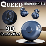 Uus Clip-k&otilde;rva Bluetooth-peakomplekt t&otilde;esti traadita m&uuml;ra v&auml;hendamise harjutus on &uuml;lipikk aku t&ouml;&ouml;iga sinine