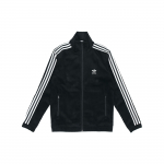 Adidas Originals Trefoil Sametine T&auml;is-t&otilde;mblukuga Jakk Meeste Jakid Must ED6127 S