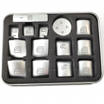 14X autotarvikute aknal&uuml;liti nupu kleebised Mercedes Benz C180 C200 C230 C250 2008 2009 2010 2011 2012 2013 2014 2015 jaoks h&otilde;be