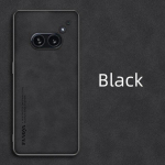 For Nothing Phone 2A PU nahast &uuml;mbris, matt p&otilde;rutusvastane nahas&otilde;bralik tagakaas Telefon 2 l&ouml;&ouml;gikindel kest Nothing Phone 2a must