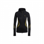 Adidas Stella McCartney TP LS C.R. Triibulise detaili ja logotr&uuml;kiga kapuutsiga jakk Naiste jakk Must HI6055 S