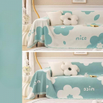 Diivanikate Riie Neli Aastaaega Universaalne T&auml;ielikult Kattev Kriimustusvastane Diivanir&auml;tik Ins Tuul Net Punane Diivanikate Tekk 180*130cm