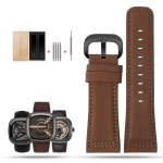 Ehtsast nahast kellarihm sevenfriday meeste kellarihmale Q203 M203 P1 P2 S2 M2 Q2 03 01 02 Pruun sinine lehmanahk 28mm 28mm