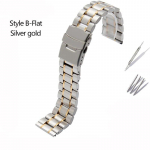 Kvaliteetne roostevabast terasest kellarihm Casio Tissot Seiko Citizeni metallist lameda/kumera otsaga rihmaga k&auml;ev&otilde;ru kella kett 20mm 22mm 16mm