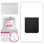 apgo Protective Skin Sticker for the back compatible with Motorola Razr+ Plus 2023, Wrap Film, Foil, Vinyl - Pattern Black Honeycomb