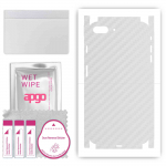 apgo Protective Skin Sticker for the back+sides compatible with Apple iPhone 7 Plus, Full Wrap Film, Foil, Vinyl - Pattern Transparent Carbon