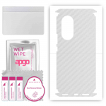 apgo Protective Skin Sticker for the back+sides compatible with Huawei Nova 9 Pro, Full Wrap Film, Foil, Vinyl - Pattern Transparent Carbon