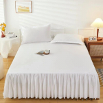 &Uuml;hev&auml;rviline voodiseelik &Uuml;hekohalise voodi kate Hulgim&uuml;&uuml;k Libisemiskindel madratsikaitse 1,2M/1,5M/1,8M/2M (Ilma padjap&uuml;&uuml;rita) 1PC 180x220cm skirt