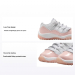 Air Jordan 11 Retro Low TD Legend Pink Beebi tossud Valge 645107-160 22