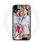 Coque Iphone X Poursuis Tes R&ecirc;ves M&iacute;a C&aacute;ceres et Lupe Ach&aacute;val