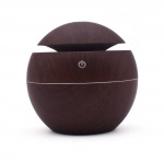 130ml &Otilde;huniisutaja Ultraheli USB Aroomihajuti Puidutera LED &Ouml;&ouml;valgusti Elektriline eeterlike &otilde;lide hajuti Aroomiteraapia Avaleht Deep Wood Grain Ball