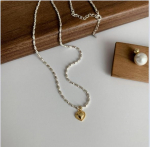 Naiste ehted, geomeetriline s&uuml;dameripatsiga kaelakee, 2022. aasta uus trend, vintage temperamendiga helmestega kaelakee naiste peokingituseks A