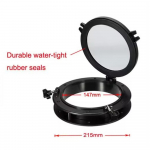 215 mm merepaadi jahi haagissuvila illuminaator ABS plastikust valge must &uuml;mmargune dekoratiivne aken veekindel aken A