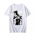 Jujutsu Kaisen Casual Shirtgeto Suguru Gojo Satoru Prindiga Unisex T-s&auml;rk Suvine meeste/naiste kingiriided XS valge
