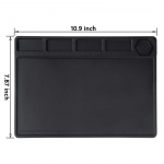 Musta jootepadjaga isoleeritud silikoonist jootepadja remondit&ouml;&ouml;komplekt kuumakindel magnetjootejaam BGA jootekolbi jaoks must