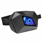 Mootorratta LED ratsu t&scaron;arterkott veduriga s&otilde;itmiseks helendav kiiver, &uuml;he &otilde;laga diagonaalne kott Hard Shell must