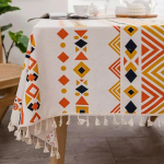 Boheemlaslik veekindel laudlina ristk&uuml;likukujulisele lauale Puuvillane linane lauakate k&ouml;&ouml;gi s&ouml;&ouml;gilaua lauaplaadi kaunistuseks Laudlina Nappe 90x90cm 1pcs