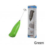 Elektriline piimavahustaja kaasaskantav k&auml;eshoitav vahumasin automaatne munavahustaja piima cappuccino vahustaja k&ouml;&ouml;givispli t&ouml;&ouml;riist roheline