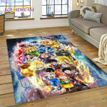 Anime 3D D-Dragon-Ball Jaapani multifilmi vaibavaip elutoa magamistoa sisekujunduseks, libisemiskindel p&otilde;randamatt diivani uksemati jaoks 120cm x 160cm