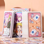 12*7cm Alice Kuu Tarot 78 kaarti Karikatuurjoonistused Pakitud j&auml;igasse karpi juhendiga algajatele white
