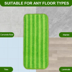 Korduvkasutatavad mopipadjad Swiffer Wetjeti jaoks, m&auml;rjad padjad T&auml;itemopipadjad Mopi t&auml;itepadjad m&auml;rja kuiva kasutamise mopi vahetuspead roheline