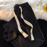 Stripe Joggers Naiste Y2k Vintage lahtised tikandid k&otilde;rge v&ouml;&ouml;kohaga Kpop laia s&auml;&auml;rega spordip&uuml;ksid Hip hop vabaaja dressip&uuml;ksid M