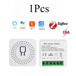 Graffiti Zigbee intelligentne l&uuml;liti minikassett sisse/v&auml;lja seade, &uuml;hekordne avatud topeltjuhtimine Alaxa juhtmevaba h&auml;&auml;ljuhtimine 16A Graffiti Zigbee/1Pcs