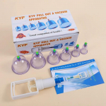 Kodumajapidamises kasutatavate kuputamisteraapia komplekt vaakum-iminapp pump ABS paks 6 purki kuputamismassaažitopsid n&otilde;elravi masseerija tervishoid