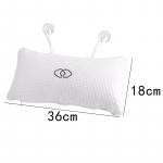 Mugav kaela-selg Libisemisvastane vann padi mullivann vanni padi pehme peatoe massaaži imikork mullivanni padja tarvikud valge