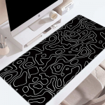 1 tk m&auml;nguri hiirematt suur klaviatuuripadi Topograafiline hiirematt Mustvalge hiirematt klaviatuuri jaoks 600*300*2mm