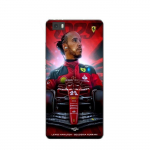 Coque Maniacase pour Huawei P8 Lite Lewis Hamilton Ferrari officiel
