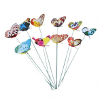 10 tk helendav liblikas vaia ilmastikukindel v&auml;liaia istutuspoti vaas 3D v&otilde;ltsitud liblika varraste naastrikuga kaunistus fotorekvisiidiga 10 pcs