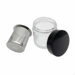 Jewelry Cleaning Jar Stainless Steel Sieve Easy to Carry Container Safe for Beads Small