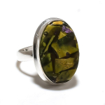 Stichtite Stone Gemstone Handmade 925 Sterling Silver Jewelry Ring Size 7.5 j7r77