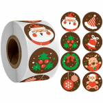 500 tk/rull &Uuml;mmargused j&otilde;ulukleebised J&otilde;uluvana kleebis &Uuml;mbriku pitseri kleebis 500pcs/roll