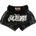 Raja Muay Thai MMA Kickboxing Poksip&uuml;ksid Retro Vintage P&uuml;ksid Prindi 3D Siid Elastne V&ouml;&ouml;koht V&otilde;itlus Martial Art Treening Kiiresti Kuiv Unisex 4S