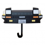 Vana v&otilde;tmehoidjaga s&otilde;itmine autoga avatud esituled v&otilde;tmehoidja seinakinnitus Retrostiilis v&otilde;tmehoidja kingitus autohuvilistele must