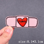 Armastus Aju Tikand Plaaster S&uuml;dame Suudlus Triikraud r&otilde;ivaste plaastritele Termoadhesiivsed plaastrid riietele Hip Hop Patch Kleebised