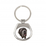 Neapolitan Mastiff, Mastino Napoletano - geometric keychain with a photo and the inscription Art-Dog