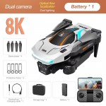 Uus A88 Drone 3 HD-kaamera Wi-Fi FPV takistuste v&auml;ltimise aerofotograafia optilise vooluga kokkupandav neljakopteri m&auml;nguasi, &uuml;hes t&uuml;kis &otilde;hkut&otilde;us ja maandumine 8K 3B valge