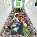 3D lille- ja murukoridor Pikad vaibad Kerge luksuslik esikuvaip libisemiskindel jooksjavaip Pastoraalne tee trepimatt W80*H200CM