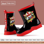 Laste libisemisvastased kummist vihmasaapad &ndash; Hiina Supermani disain, soojad veekindlad jalan&otilde;ud kooli&otilde;pilastele 36 (fits size 33) - 21cm