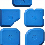 5 tk, silikoonhermeetiku t&ouml;&ouml;riista puisturi viimistluskomplekt, plaatide vuugisegu aplikaator, aknaukse tsemendist pahtli eemaldamise t&ouml;&ouml;riist punane