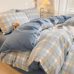 Neljaosaline voodipesu komplekt, puuvillane puhas puuvillane lilleline tekikate, voodilina &uuml;hiselamu kolmeosaline komplekt 1.2m bed