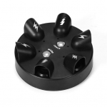 Finger Shock ruleti peom&auml;ng 6 m&auml;ngijat Valgustusega elektri&scaron;okkeeriv interaktiivne m&auml;nguasi t&auml;iskasvanutele perem&auml;ng &Ouml;&ouml;baari peo p&otilde;hielemendid must