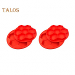 1/2 tk silikoonist hamburgeri k&uuml;psetusmasina s&uuml;gavk&uuml;lmikukonteiner Mittekleepuva burgeripressi vorm vorsti veiseliha jaoks Kuusnurkse kujuga BPA-vaba grilli tarvik 1pc