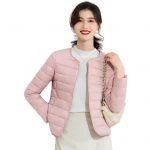 Talvine sulemantel Polsterdatud V-kaelusega taskud N&ouml;&ouml;bid Sulgemine Tuulekindel kuumusepidavus Igap&auml;evane k&uuml;lm ilm sisemine kiht riided puuvillane jope M roosa