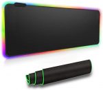 Suur RGB v&auml;rviline LED-valgustus m&auml;nguri hiirepadi matt 800 * 300 mm arvuti s&uuml;learvuti jaoks must