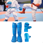 Karate sparringu varustuse komplekt Poksikindad S&auml;&auml;rekaitsmed Varustus jaoks gray